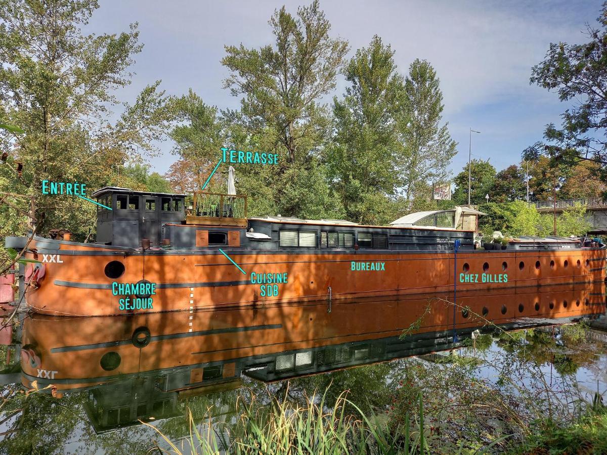 Appartement atypique indépendant sur péniche Metz Esterno foto